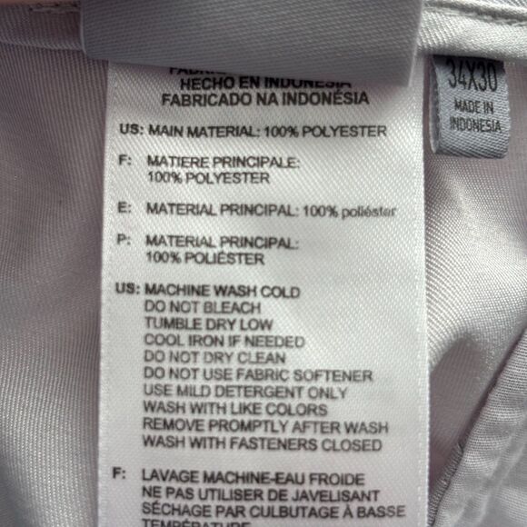 adidas Men Golf Pants Chino Active Casual Preppy Gray 34x30 B137 - Picture 9 of 10